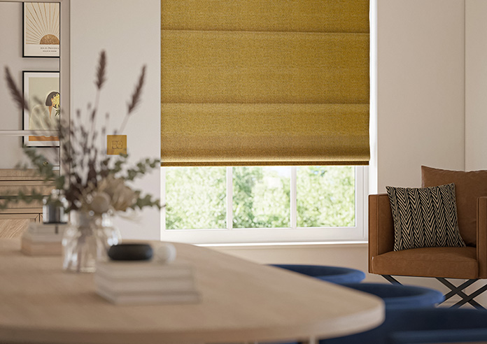 Jakarta, Buttercup - Motorised Roman Blind - Image 5